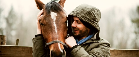 Picture of a man with a horse